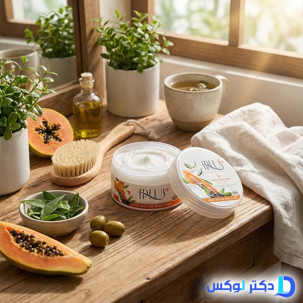 کرم ژل مرطوب کننده روغن زیتون و عصاره پاپایا آی پلاس 200 گرم